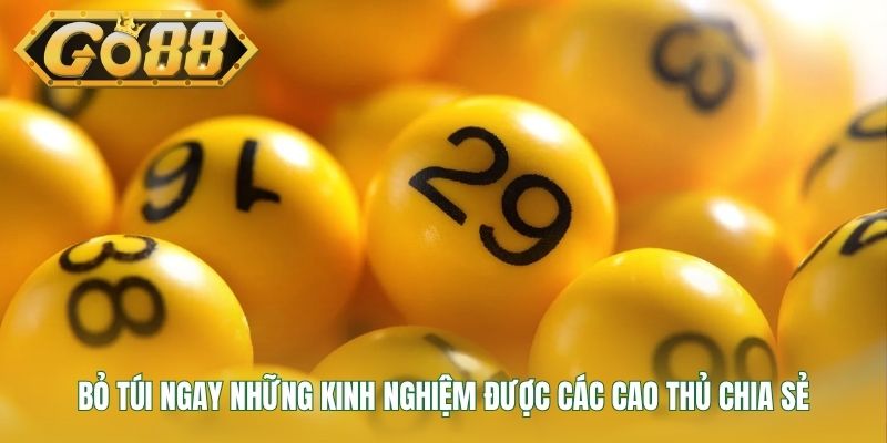Bỏ túi ngay những kinh nghiệm được các cao thủ chia sẻ