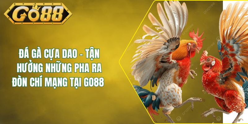 Đá Gà Cựa Dao - Tận Hưởng Những Pha Ra Đòn Chí Mạng Tại GO88 