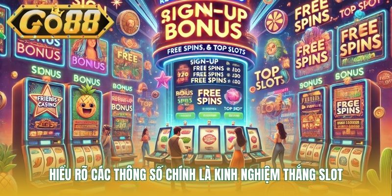 Hiểu rõ các thông số chính là kinh nghiệm thắng slot