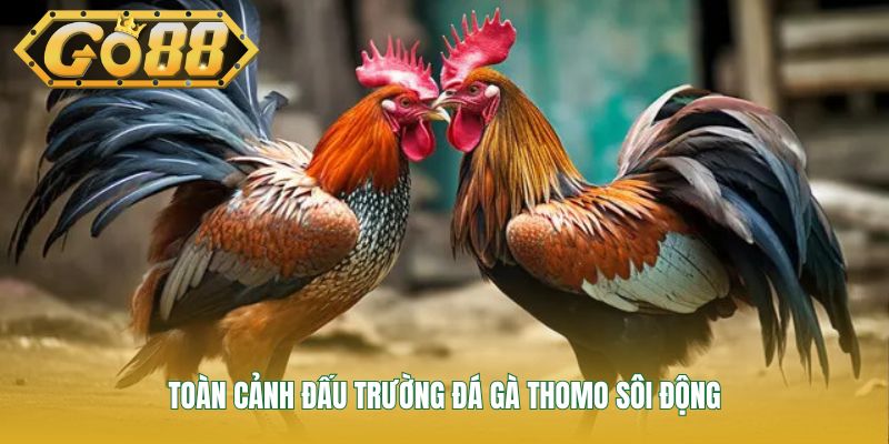 Toàn cảnh đấu trường đá gà Thomo sôi động